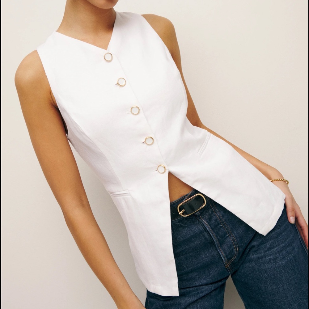 Reformation new with tags linen vest